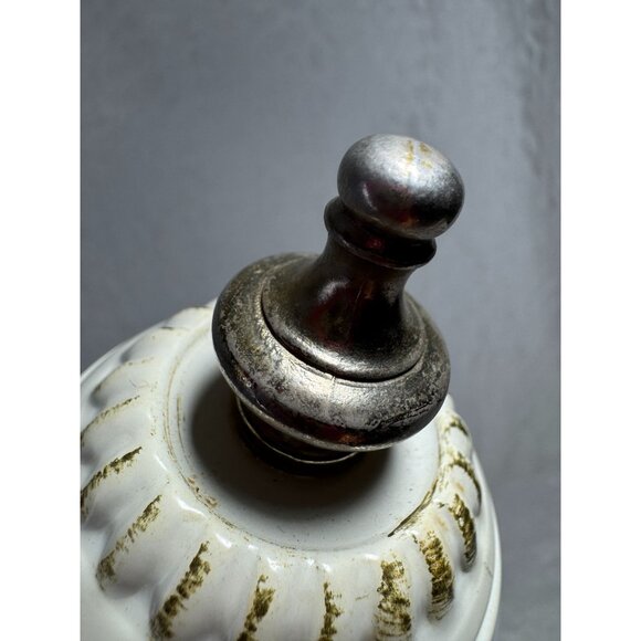 Vintage Mid Century Frosted Draped Glass Lamp Shade Hanging Swag Globe MCM - Picture 11 of 11